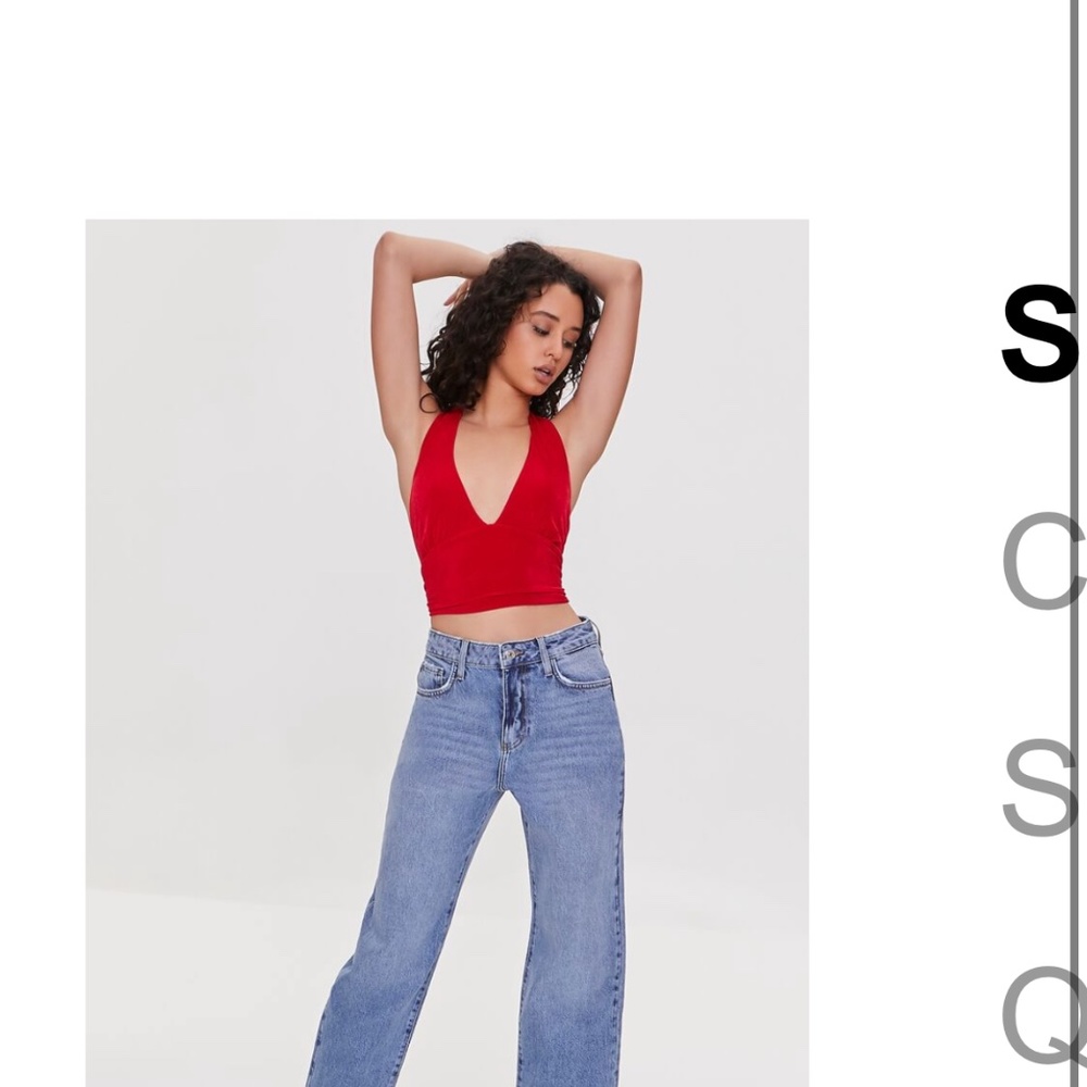 Straight leg jeans